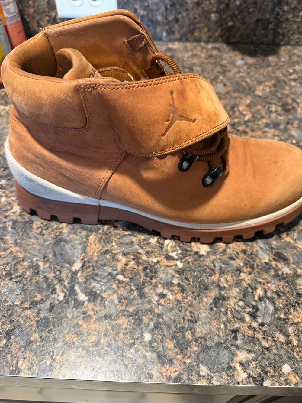 Jordan Brown Suede Lace-Up Ankle Boots